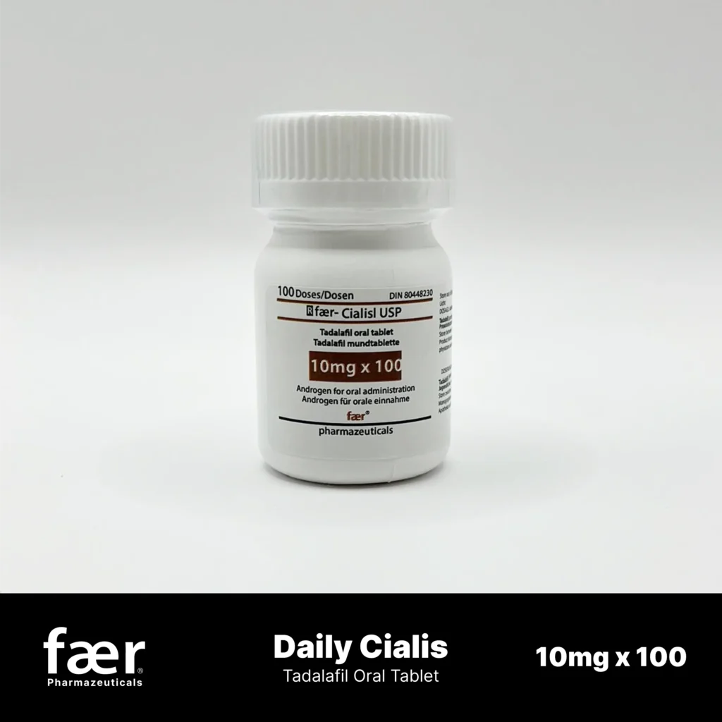 White Bottle of Faer Cialis 10mg